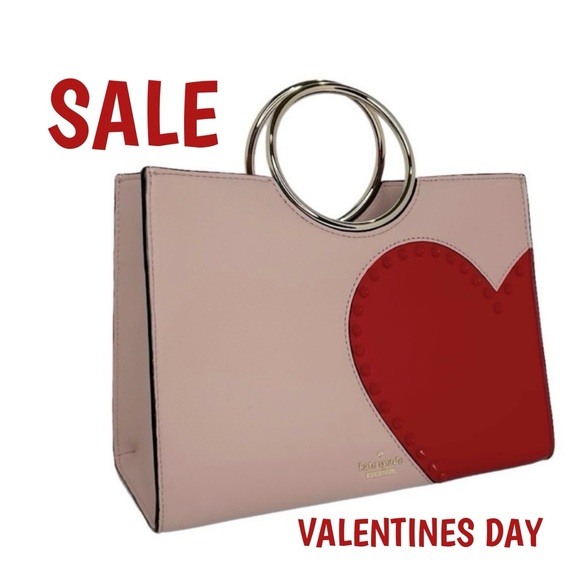 kate spade Handbags - ♥️KATE SPADE♥️ NEW YORK Heart it Sam Purse Handbag Crossbody Pink Red Like new